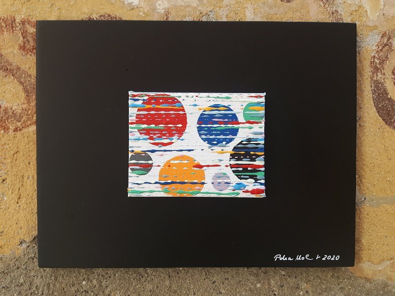 Coloured lines 24 2020 17x22 Acryl-Lack LW, SOLD